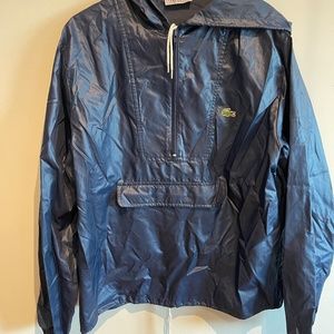 Lacoste Vintage Packable Windbreaker - Navy - Medium